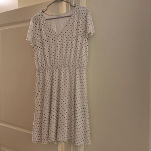 Old Navy White Polka Dot Dress